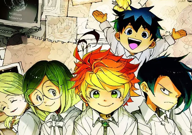 Desenhei os personagens de The Promised Neverland com as min」raqli 👹の漫画