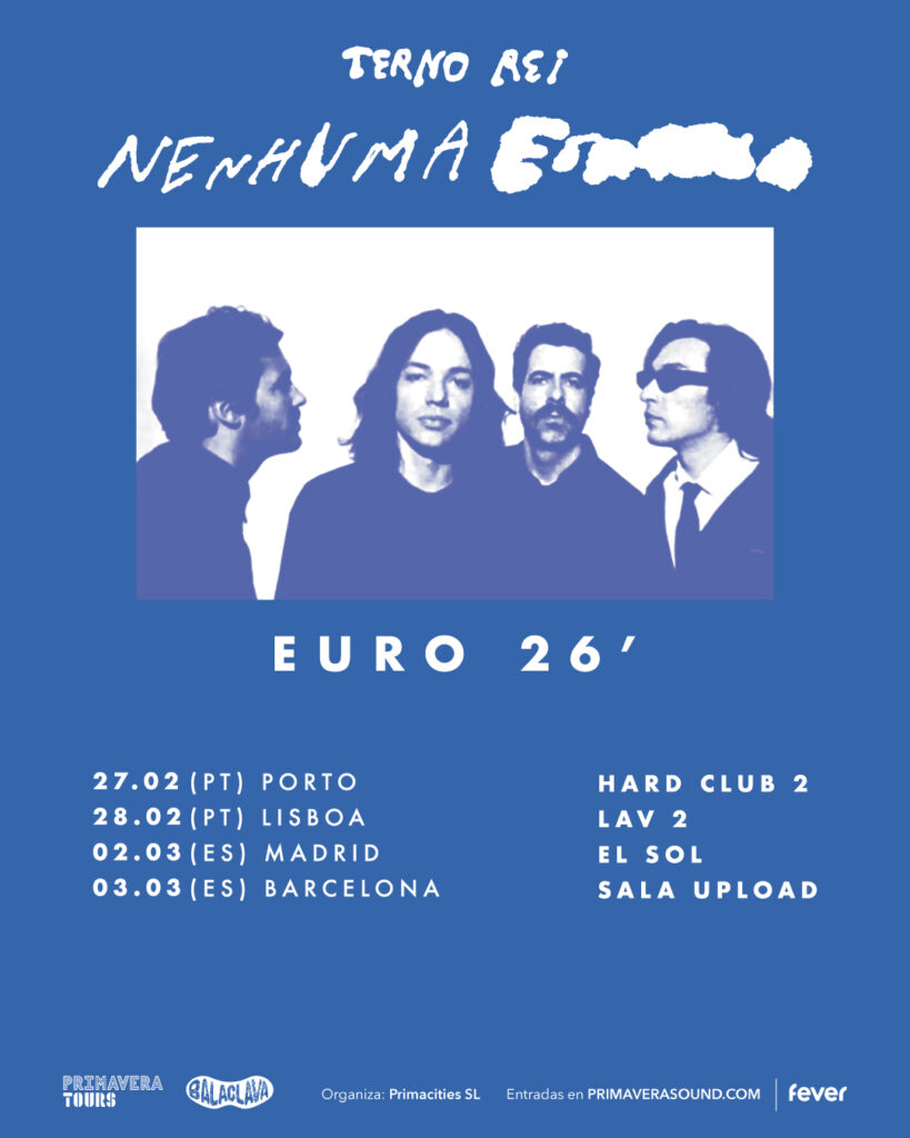 Terno Rei, Hard Club, LAV – Lisboa ao Vivo, Deus Me Livro, Primavera Tours, Primavera Tours Portugal,