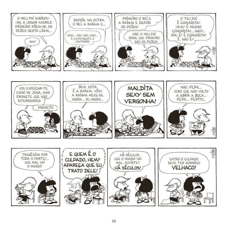 Curtas da Estante, Mafalda a Presidente, Quino, Iguana, Deus Me Livro,