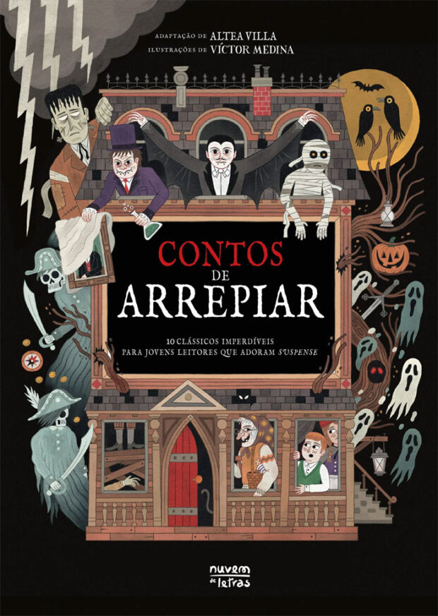 Contos de Arrepiar, Deus Me Livro, Crítica, Nuvem de Letras, 10 Clássicos imperdíveis para Jovens Leitores que adoram suspense, Altea Villa, Víctor Medina,