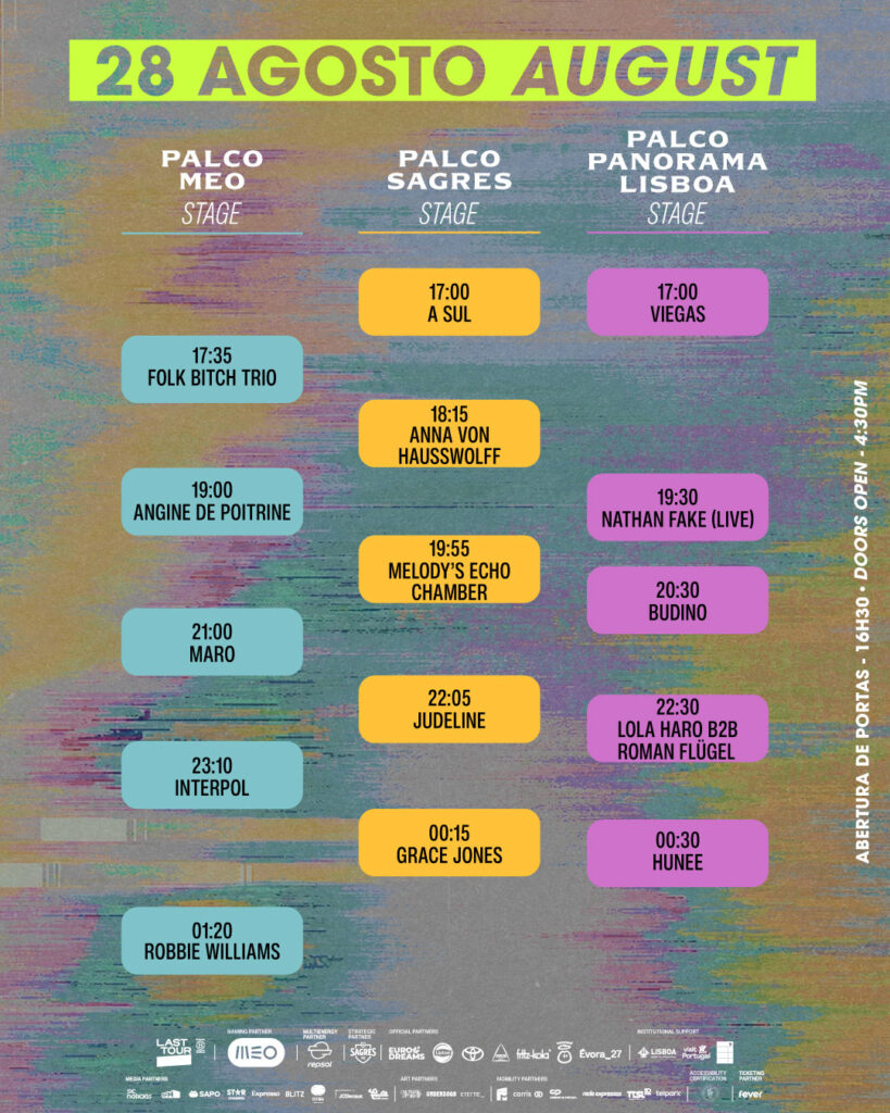MEO Kalorama, MEO Kalorama 2026, Last Tour, Last Tour Portugal, Deus Me Livro,