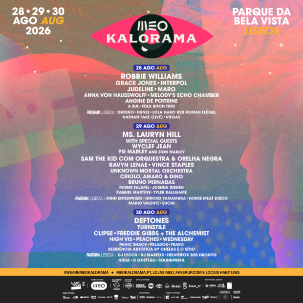 MEO Kalorama, MEO Kalorama 2026, Last Tour, Last Tour Portugal, Deus Me Livro,