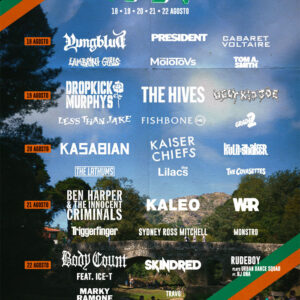 The Molotovs, Tom A. Smith, The Lilacs, The Covasettes, Sydney Ross Mitchell, Rudeboy Plays Urban Dance Squad ft. DJ DNA, MONSTRO, Travo, CA Vilar de Mouros, CA Vilar de Mouros 2026, Festival, Deus Me Livro, Horários,